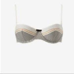 Huit Striped Balconette Bra